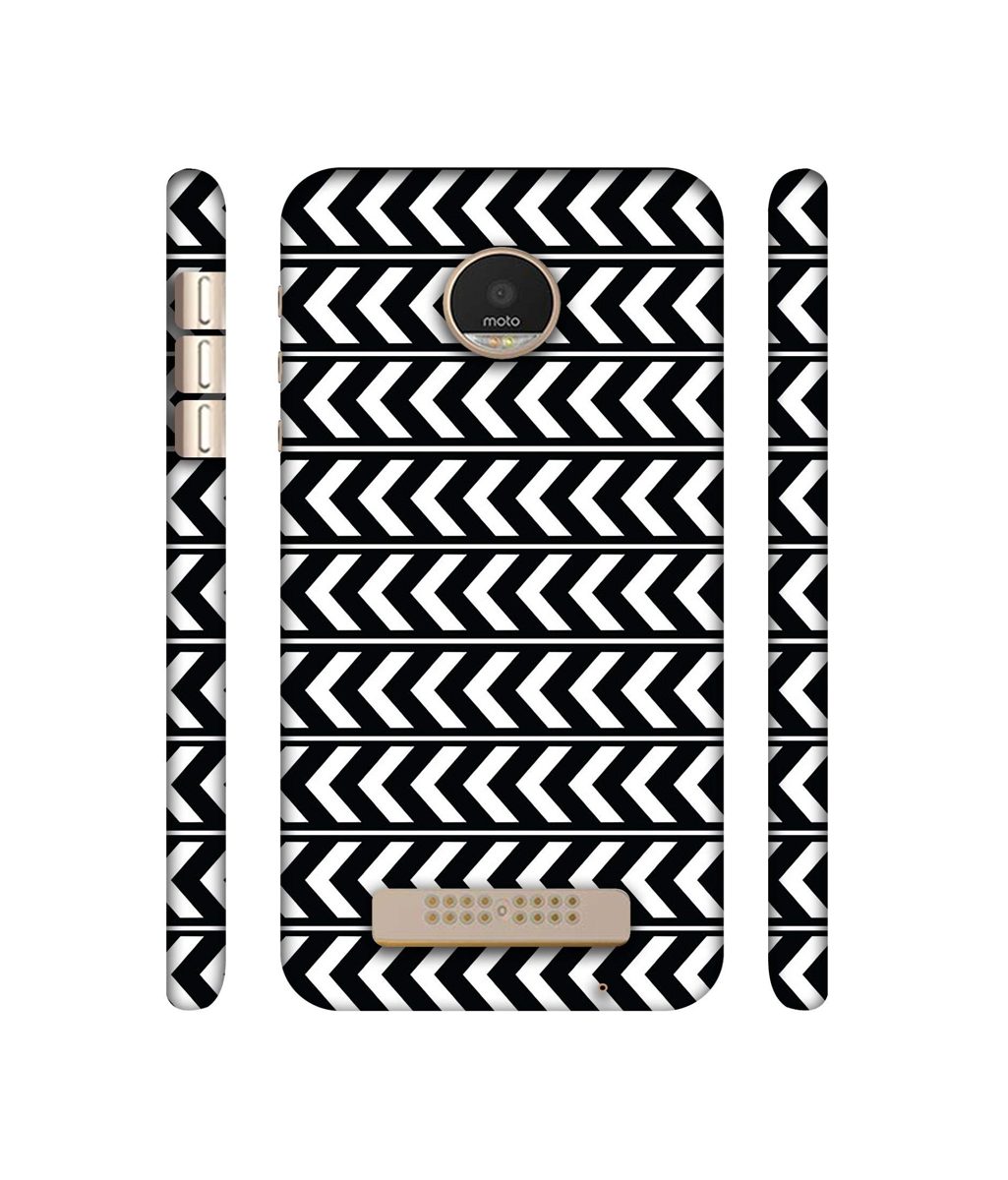 Amazon Brand - Solimo Designer Horizontal Arrow Texture 3D Printed Hard Back Case Mobile Cover for Motorola Moto Z Play