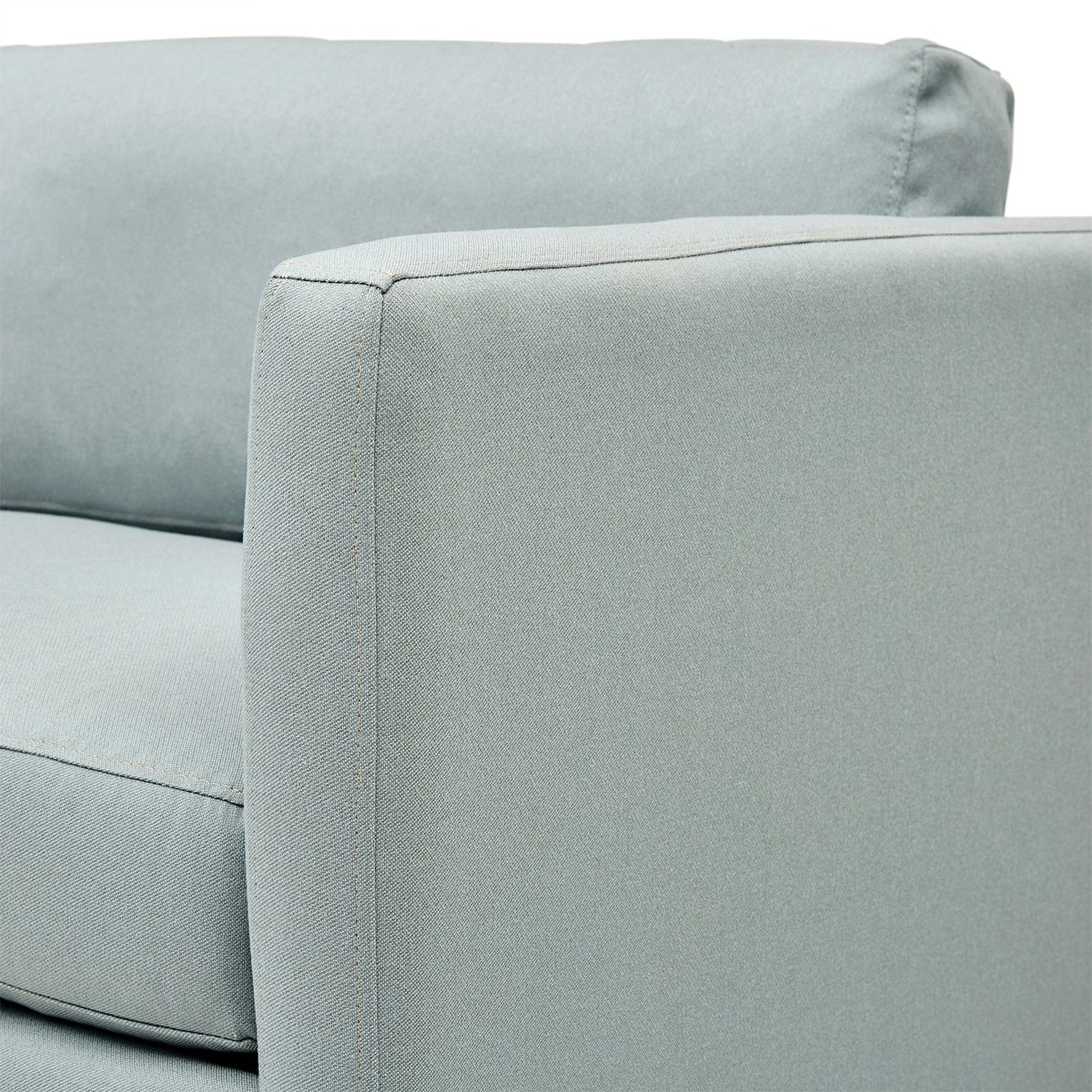 Amazon Brand – Stone & Beam Andover Modern Left L-Sectional Sofa, 124"W, Light Blue
