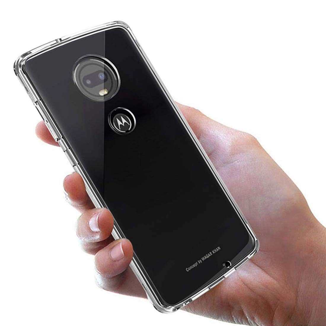 Amazon Brand - Solimo Mobile Cover for Motorola Moto G7 (Soft & Flexible Back Case), Transparent