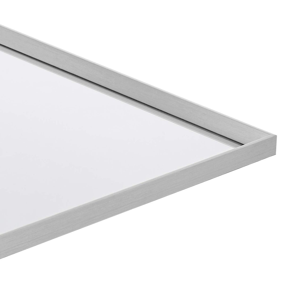 Amazon Basics Rectangular Wall Mirror 24" x 36" - Peaked Trim, Nickel
