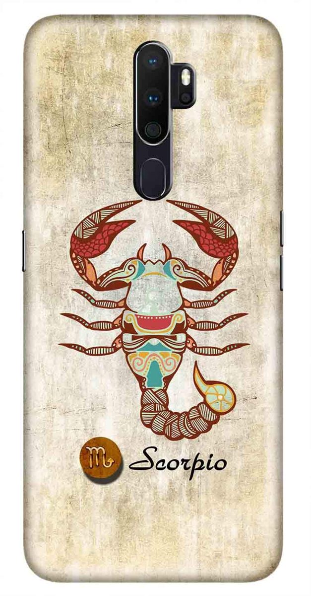 Amazon Brand - Solimo Designer Scorpio Design 3D Printed Hard Back Case Mobile Cover for Oppo A9 (2020)