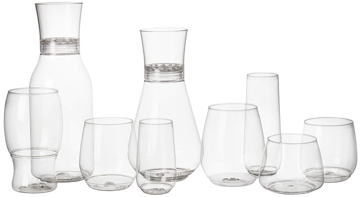 AmazonCommercial Shatterproof Pint Glass, 18 oz, Pack of 60