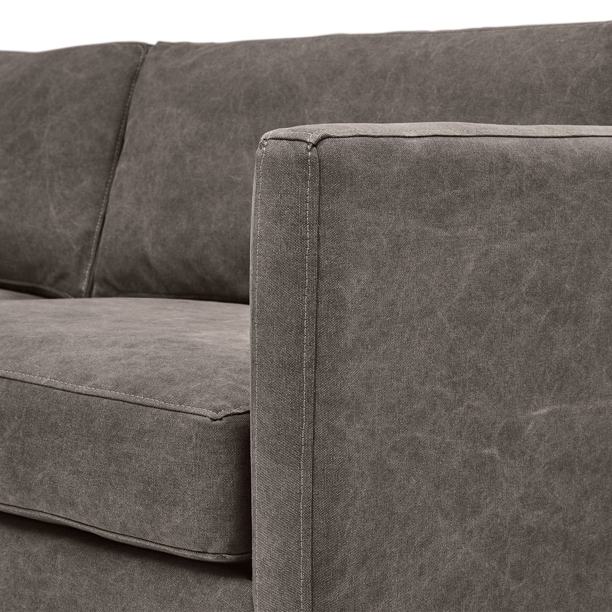 Amazon Brand – Stone & Beam Andover Modern Right U-Sectional Sofa, 134"W, Pewter