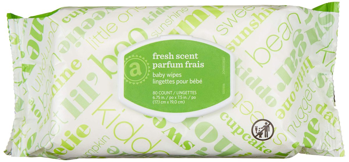 Amazon Elements Baby Wipes, Fresh Scent, 720 Count Flip-Top Packs