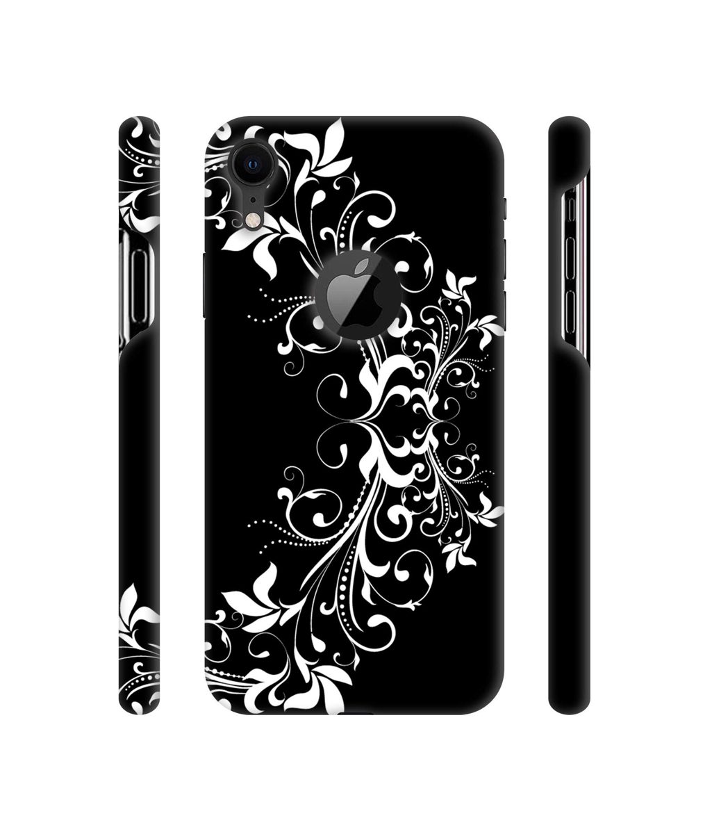 Amazon Brand - Solimo Designer Flower Art Pattern 3D Printed Hard Back Case Mobile Cover for Apple iPhone XR (Logo Cut)