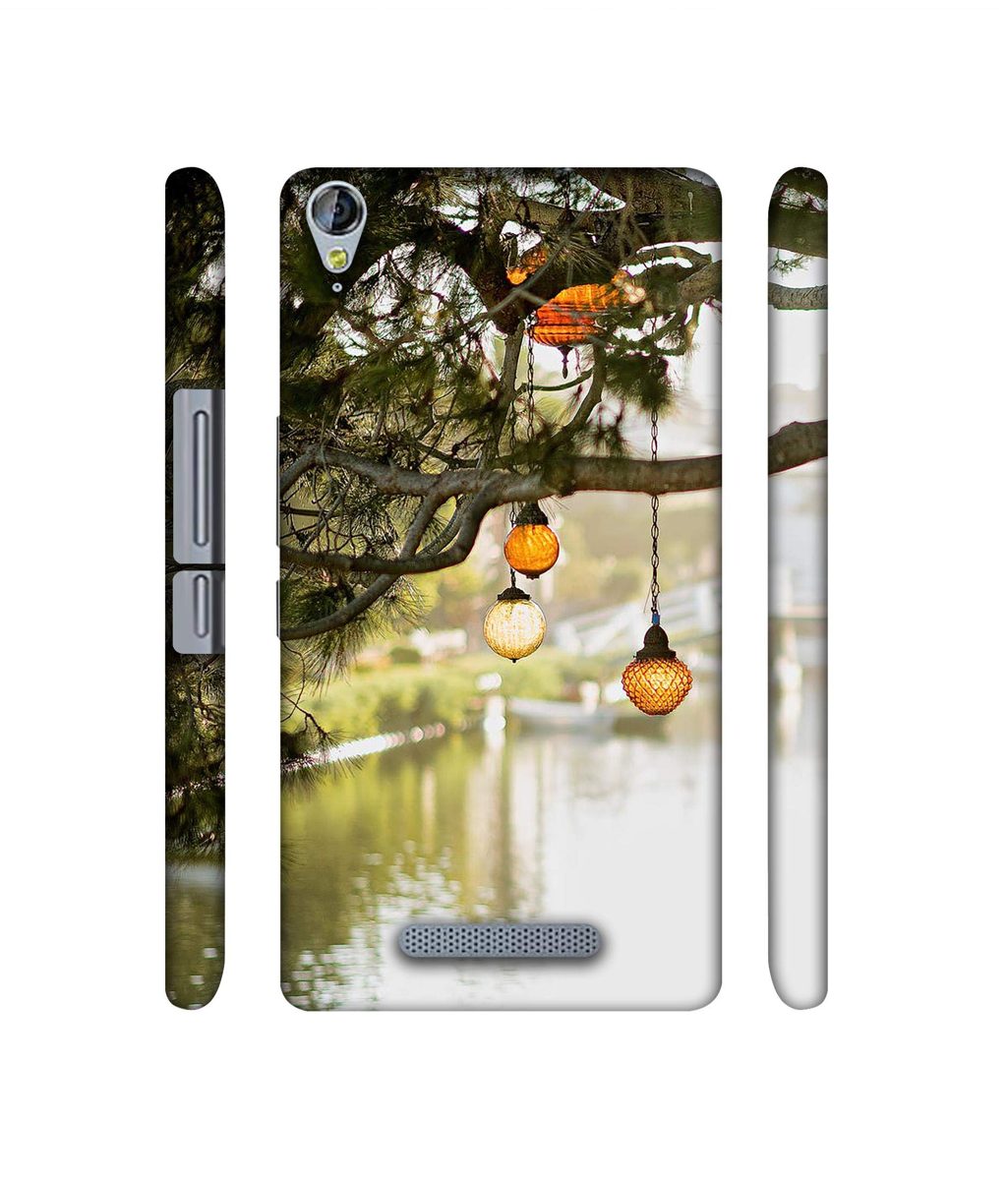 Amazon Brand - Solimo Designer Hanging Lights 3D Printed Hard Back Case Mobile Cover for Micromax Canvas Juice 3Plus Q394