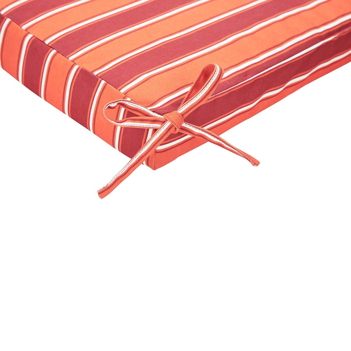 Amazon Basics Outdoor Patio Bench Cushion - 45 x 18 x 2.5 Inches, Red Stripe