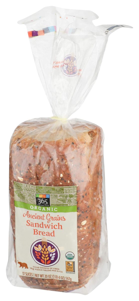 365 Everyday Value Organic Multigrain Sandwich Bread, 20oz