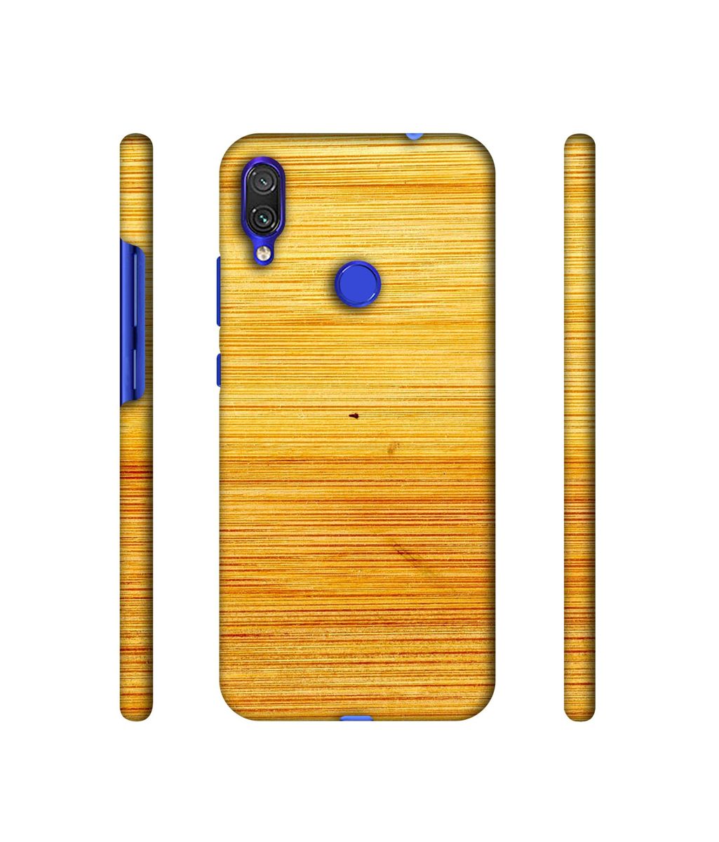 Amazon Brand - Solimo Designer Yellow Brush Texture 3D Printed Hard Back Case Mobile Cover for Xiaomi Redmi Note 7S