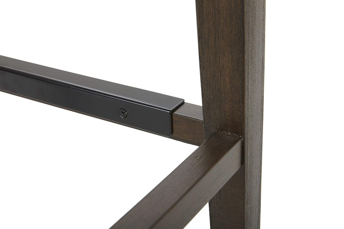 Amazon Brand – Stone & Beam Elden Nailhead-Trim Saddle Kitchen Counter Height Backless Stool, 26"H, Chalk