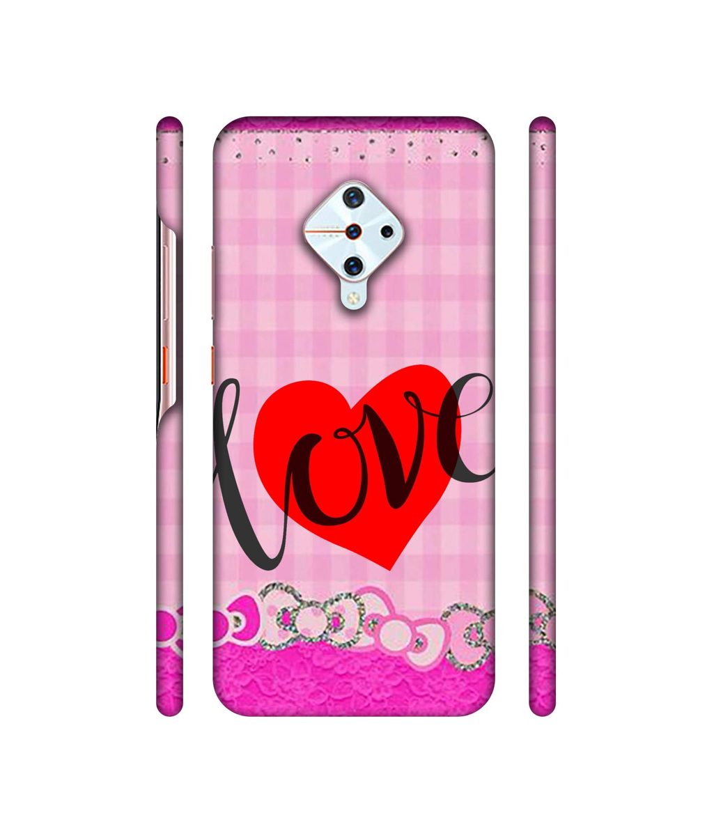 Amazon Brand - Solimo Designer Love Print On Cloth Pattern 3D Printed Hard Back Case Mobile Cover for Vivo S1 Pro