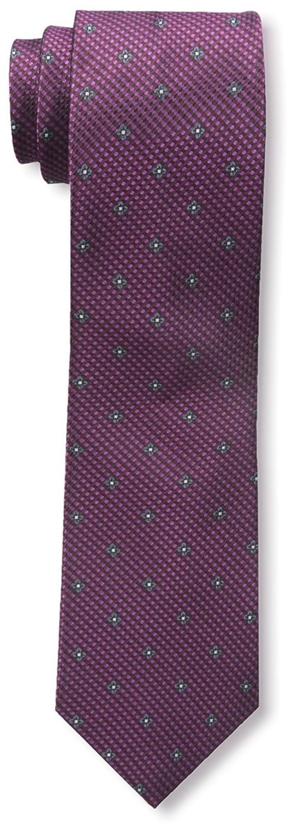 Franklin Tailored Men's Flower Textured Tie, Pink