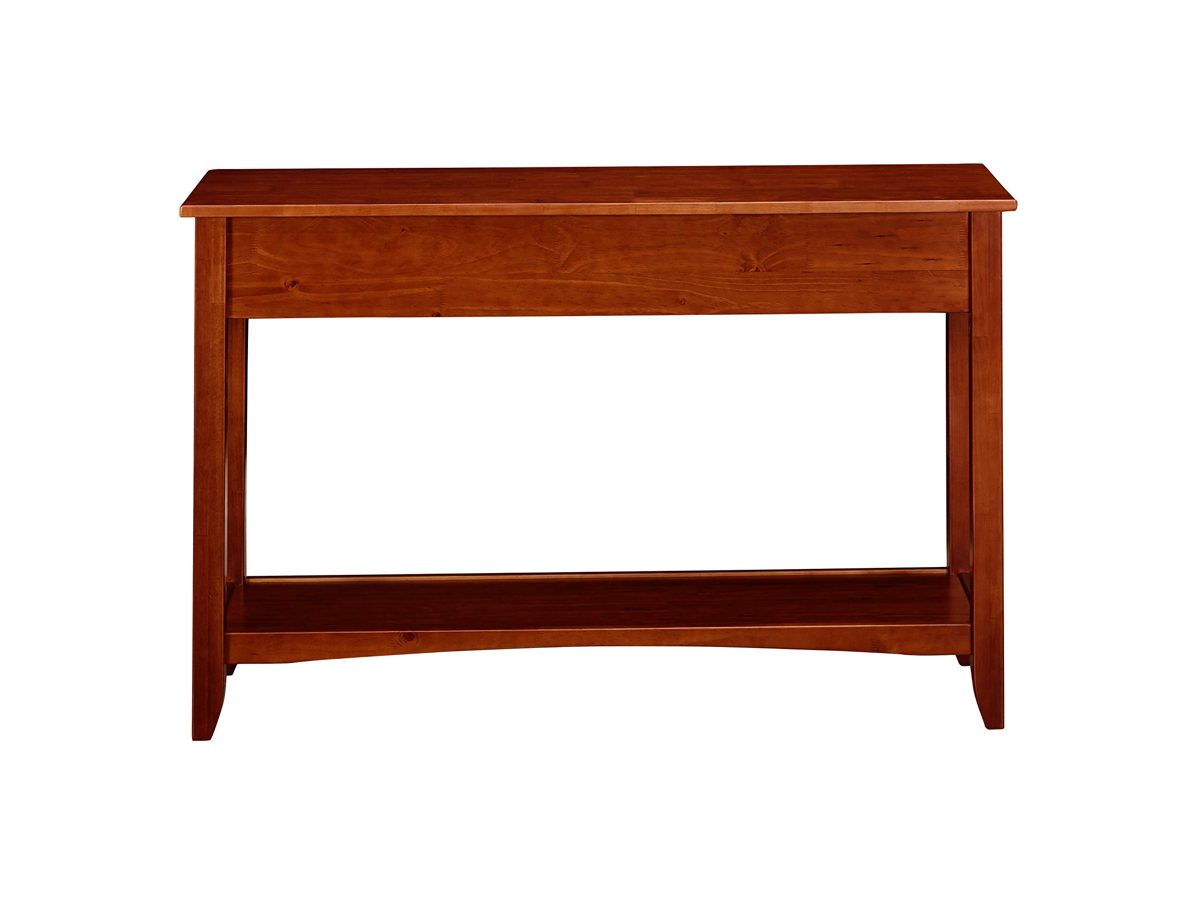 Amazon Brand – Ravenna Home Dora Classic Shelf Storage Wood Console EntryTable, 47.5"W, Dark Cherry