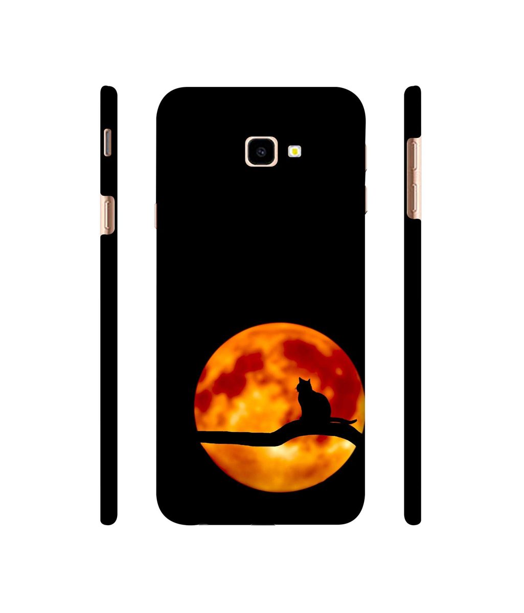 Amazon Brand - Solimo Designer Dark Black Cat 3D Printed Hard Back Case Mobile Cover for Samsung Galaxy J4 Plus