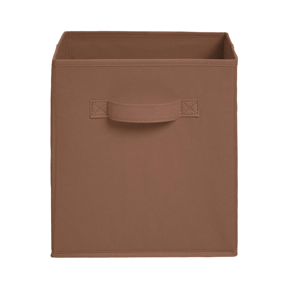 Amazon Brand - Solimo Foldable Storage Cubes, Set of 3, Brown
