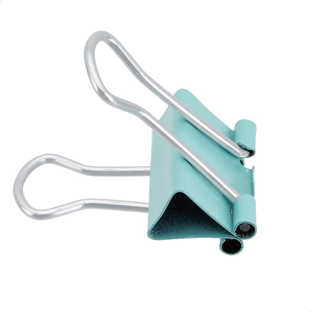 AmazonBasics Coloured Binder Clips, Pack of 60 (19 mm)