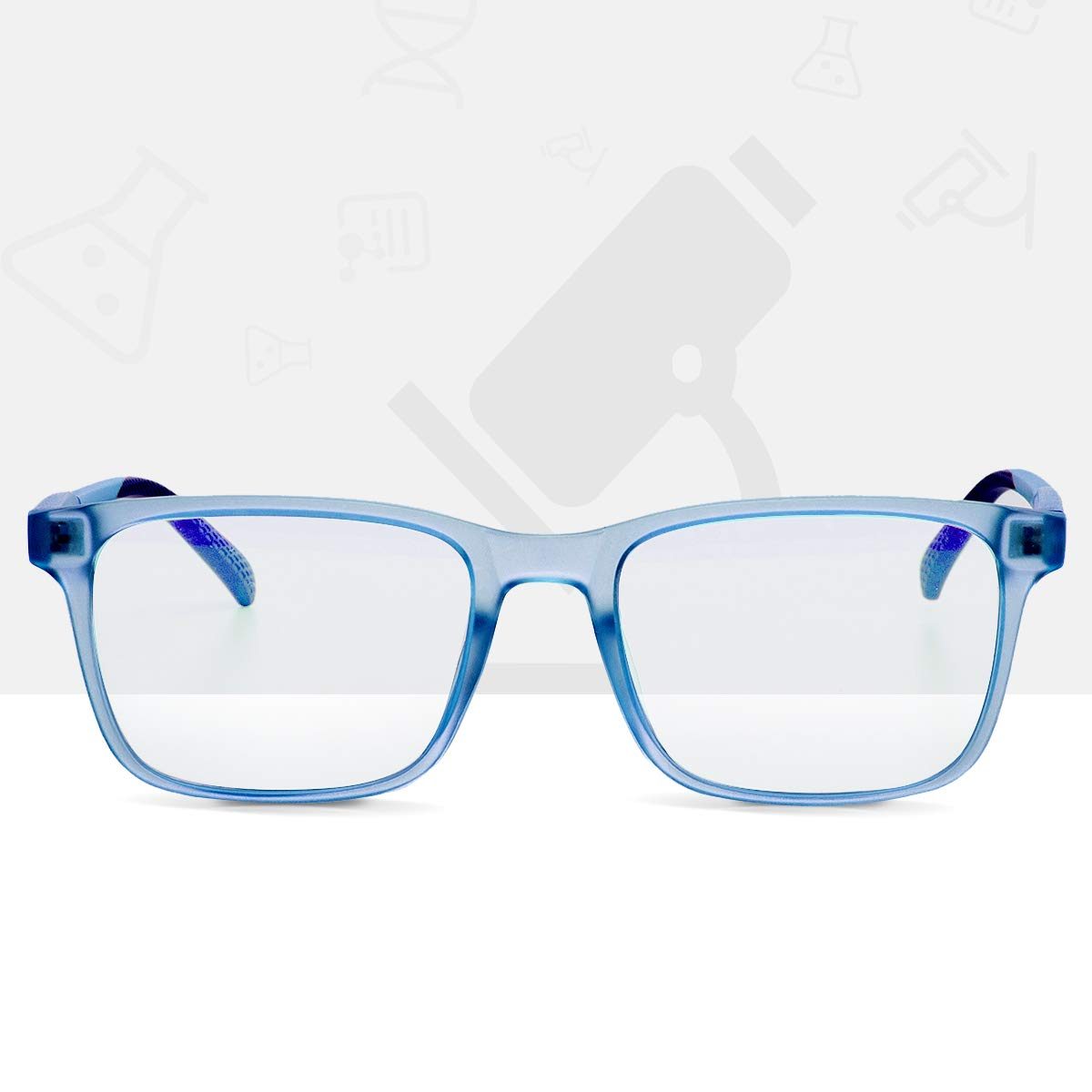 Gomatta Blue Light Blocking Glasses BluErase Lens TR90 Frame Anti Eyestrain Anti-UV Computer/Gaming/TV/Phones Glasses for Kids(Blue)