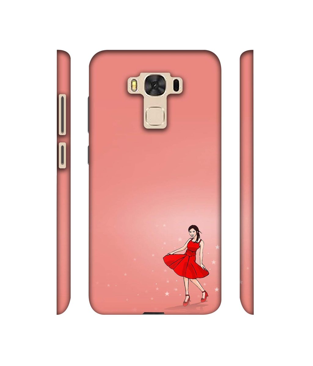 Amazon Brand - Solimo Designer Red Dress Lady 3D Printed Hard Back Case Mobile Cover for Asus Zenfone 3 Laser ZC551KL