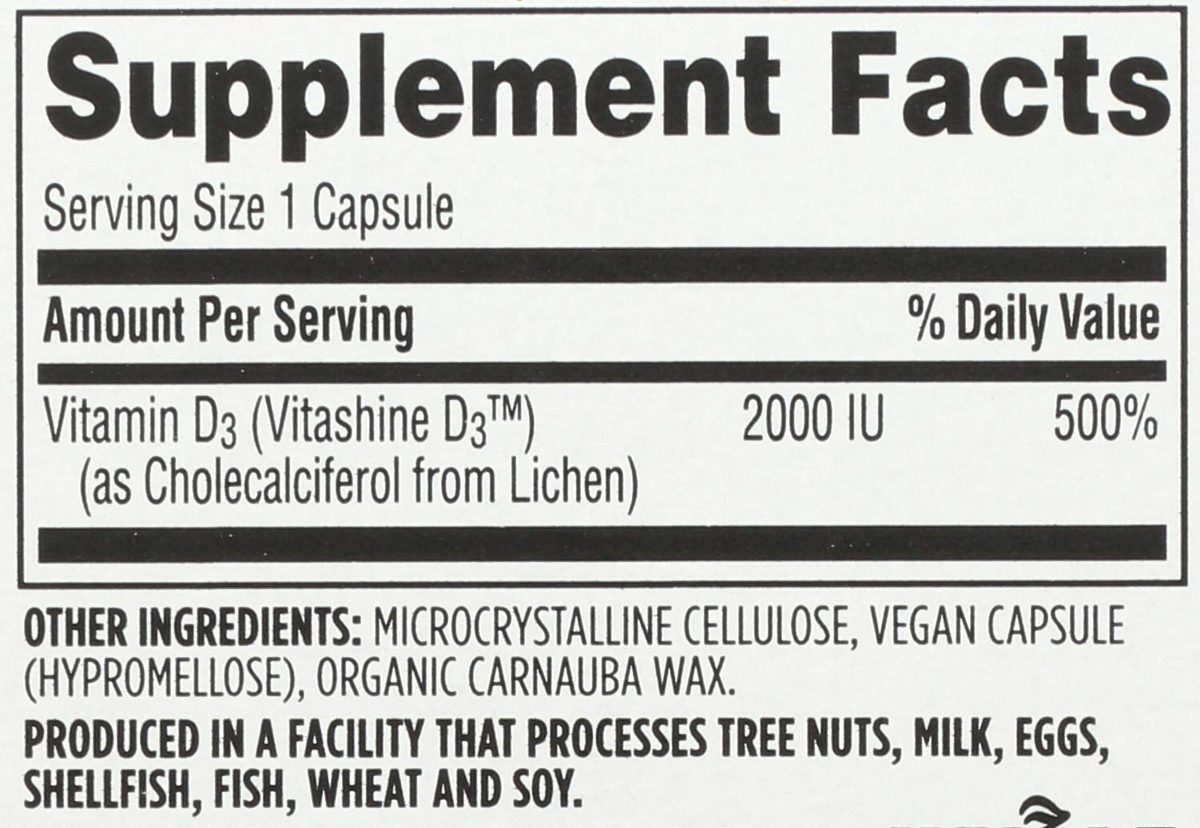Whole Foods Market, Food-Sourced  Vitamin D3, 60 ct