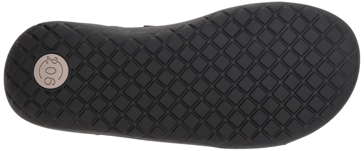 206 Collective Amazon Brand Men's Greenlake Double Band Velcro Sandal, Black Canvas/Nubuck, 8 D US