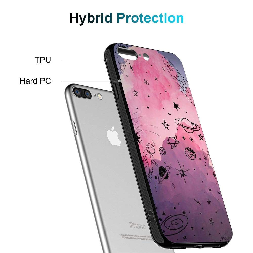 Amazon Brand - Solimo Designer Universe Printed Hard Back Case Mobile Cover for Apple iPhone 8 Plus / 7 Plus (D1258)