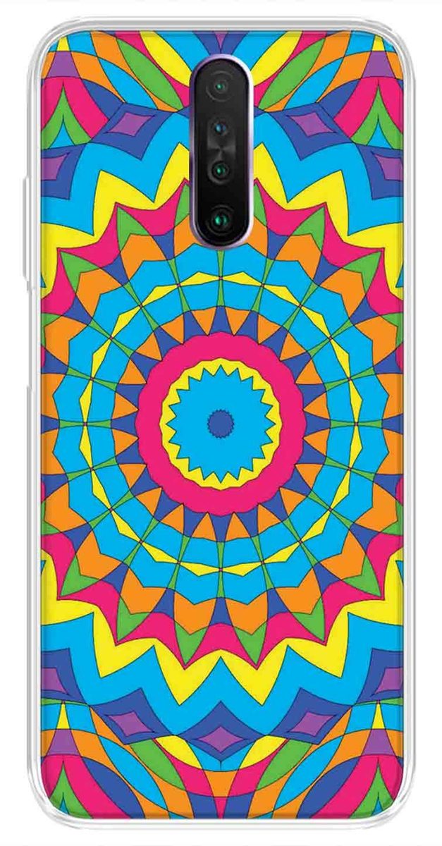 Amazon Brand - Solimo Designer Multicolor Artistic Circle Pattern Printed Soft Back Case Mobile Cover for Poco X2 / Xiaomi Redmi K30