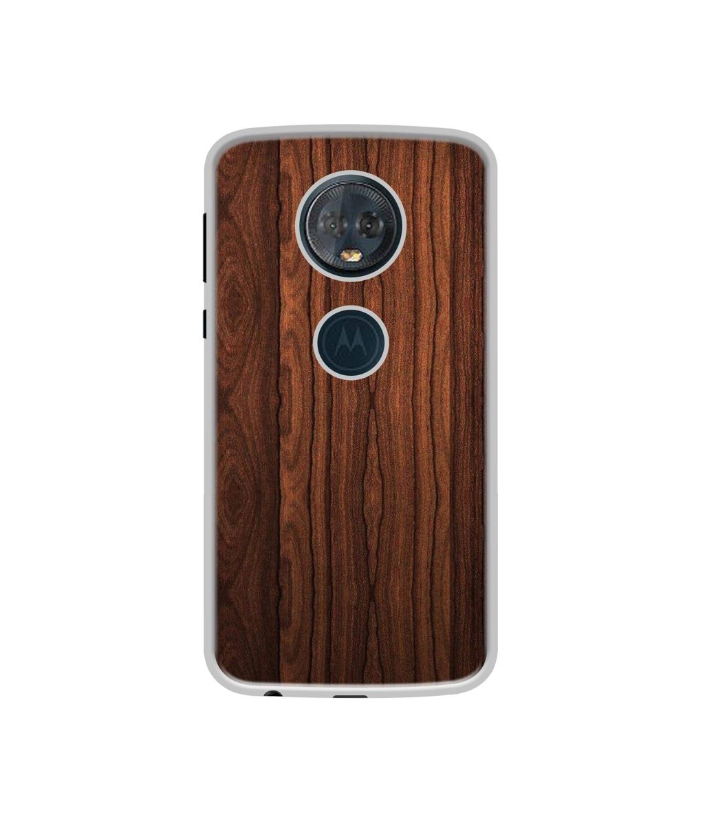 Amazon Brand - Solimo Designer Wooden Texture UV Printed Soft Back Case Mobile Cover for Motorola Moto G6 Plus