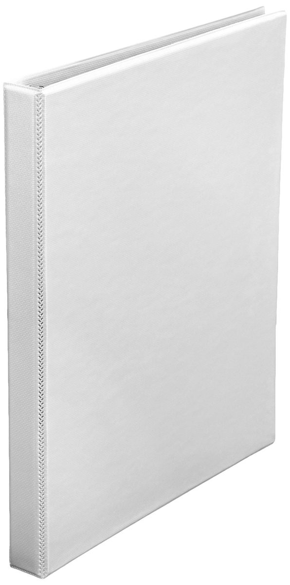 AmazonBasics Durable 1/2" Round Ring Binder, White, View, 6-Pack (Renewed)