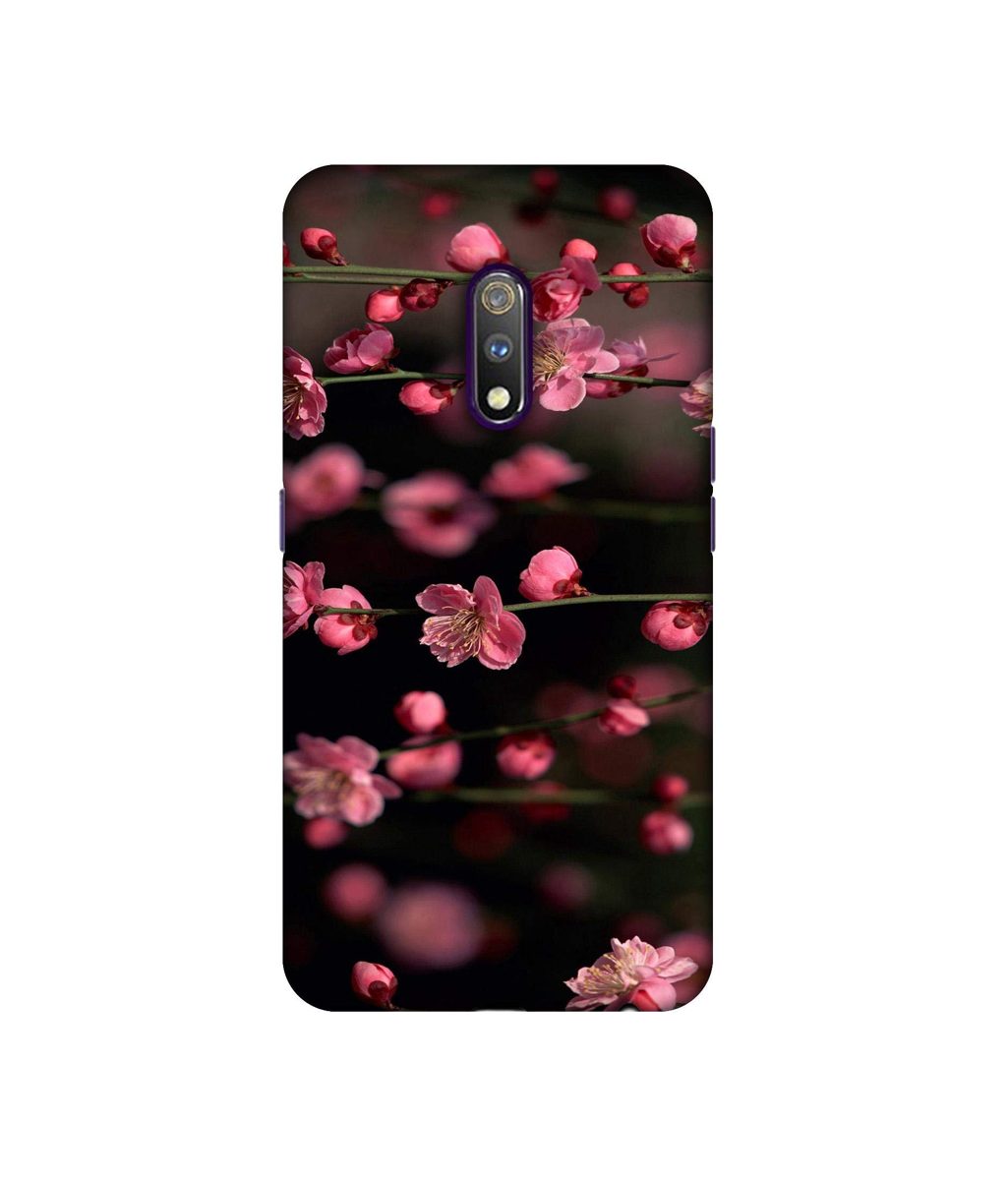 Amazon Brand - Solimo Designer Pink Flowers 3D Printed Hard Back Case Mobile Cover for Realme X
