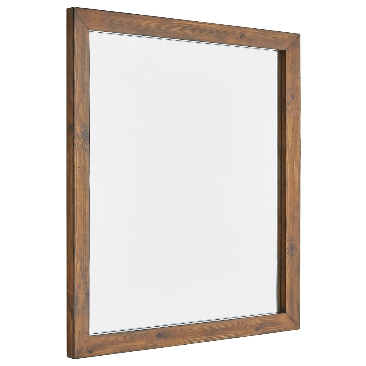 Amazon Brand – Stone & Beam Bateman Casual Mirror Wood Frame, 41"H, Brown