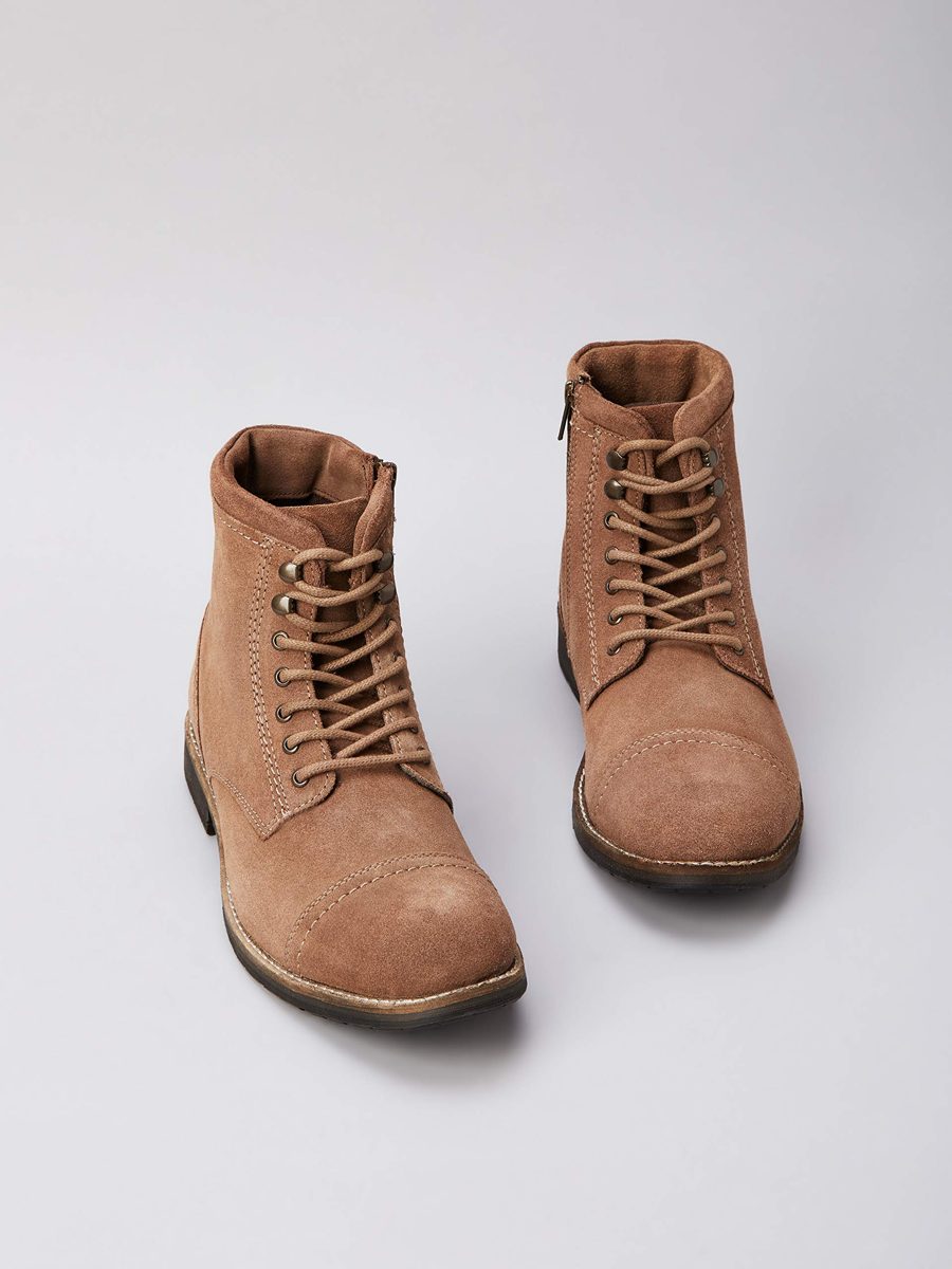 Amazon Brand - find. Men's Suede, Beige Taupe), US 11