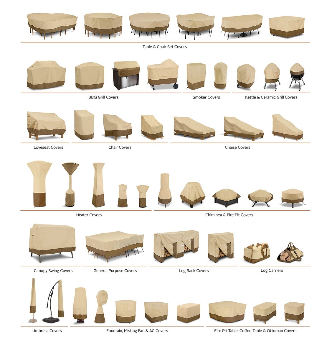 Classic Accessories Veranda '30x60 Inch General Purpose Patio Furniture,, skin-coloured