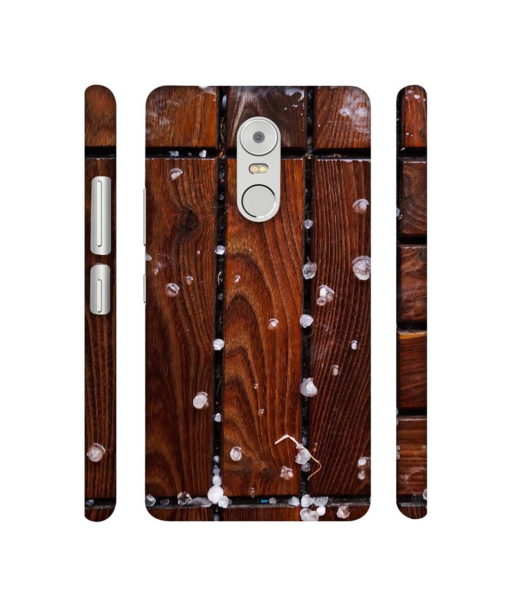 Amazon Brand - Solimo Designer Wood with Snow 3D Printed Hard Back Case Mobile Cover for Lenovo K6 Note