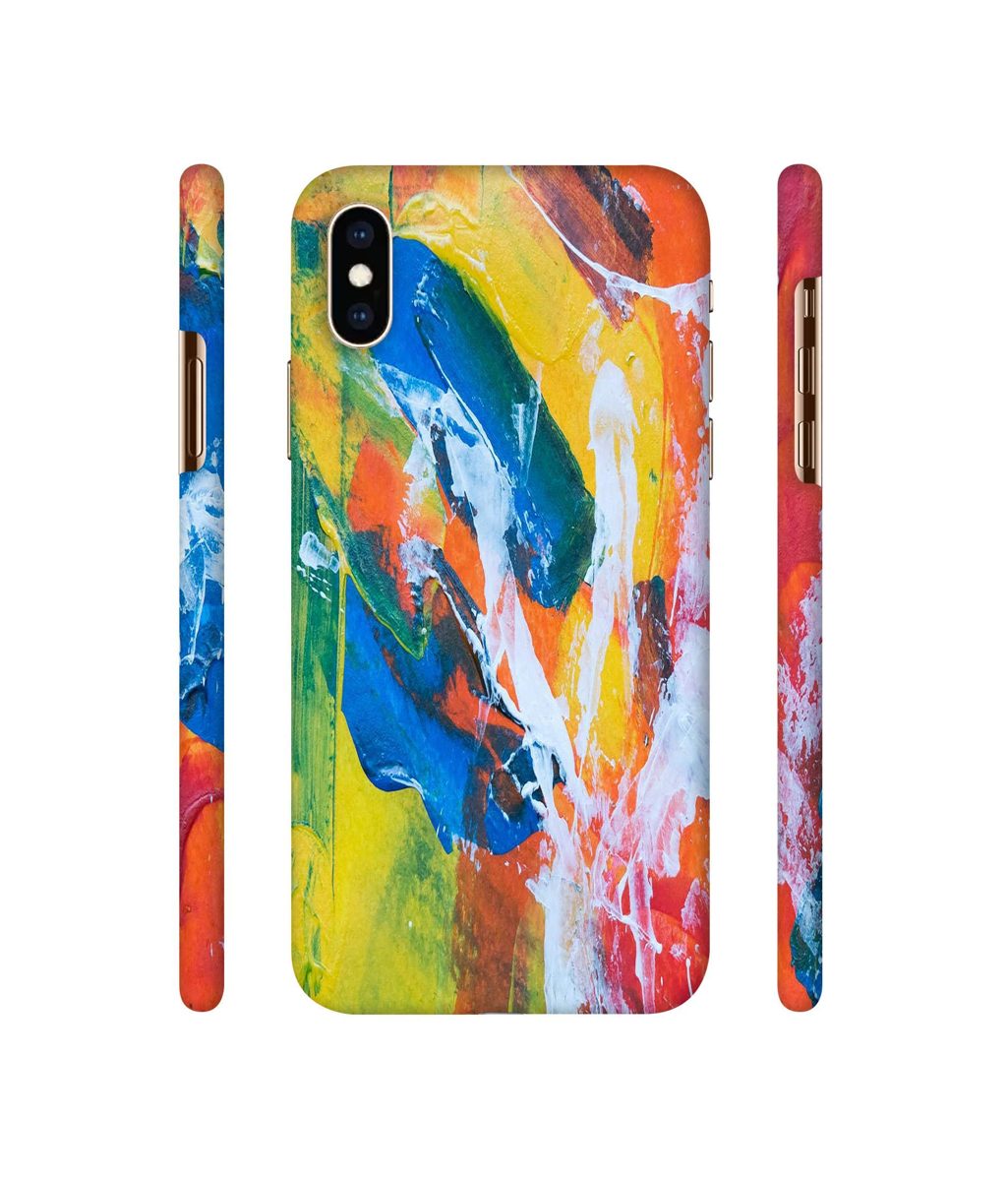 Amazon Brand - Solimo Designer Multicolor Paint On Wall 3D Printed Hard Back Case Mobile Cover for Apple iPhone Xs Max