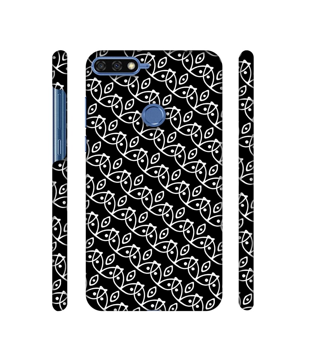 Amazon Brand - Solimo Designer White Pattern 3D Printed Hard Back Case Mobile Cover for Huawei Honor 7A