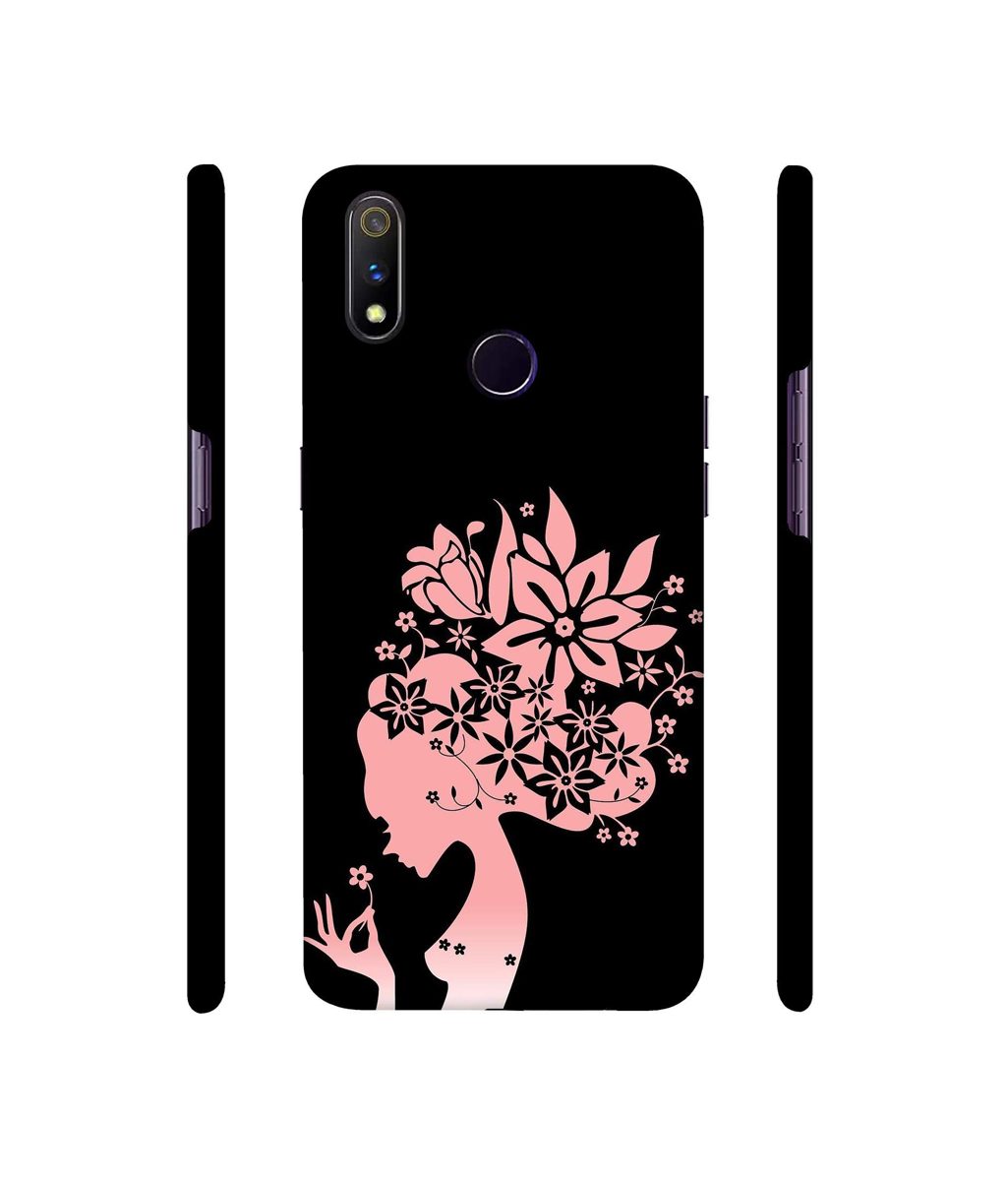 Amazon Brand - Solimo Designer Pink Color Lady Vector 3D Printed Hard Back Case Mobile Cover for Realme 3 Pro