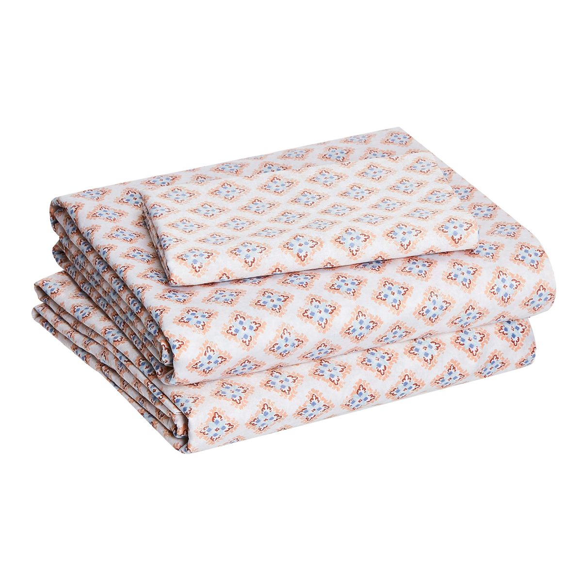 AmazonBasics Super-Soft Cotton Sheet Set - Twin, Multi Medallion