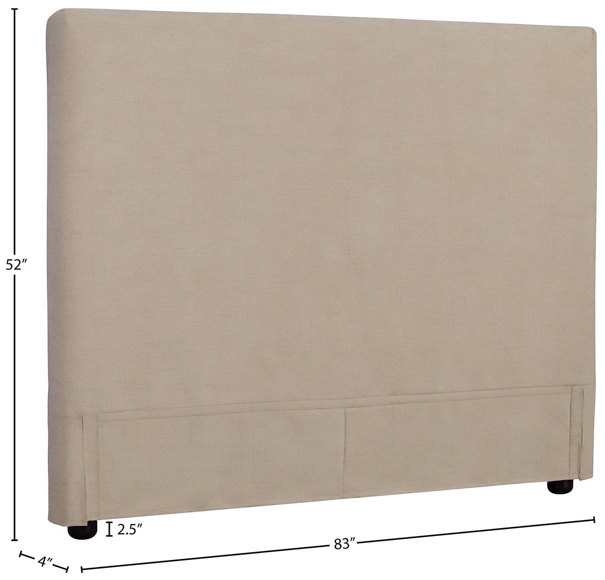Amazon Brand – Stone & Beam Katama Slipcover King Headboard, 83"W, Fresh Dune