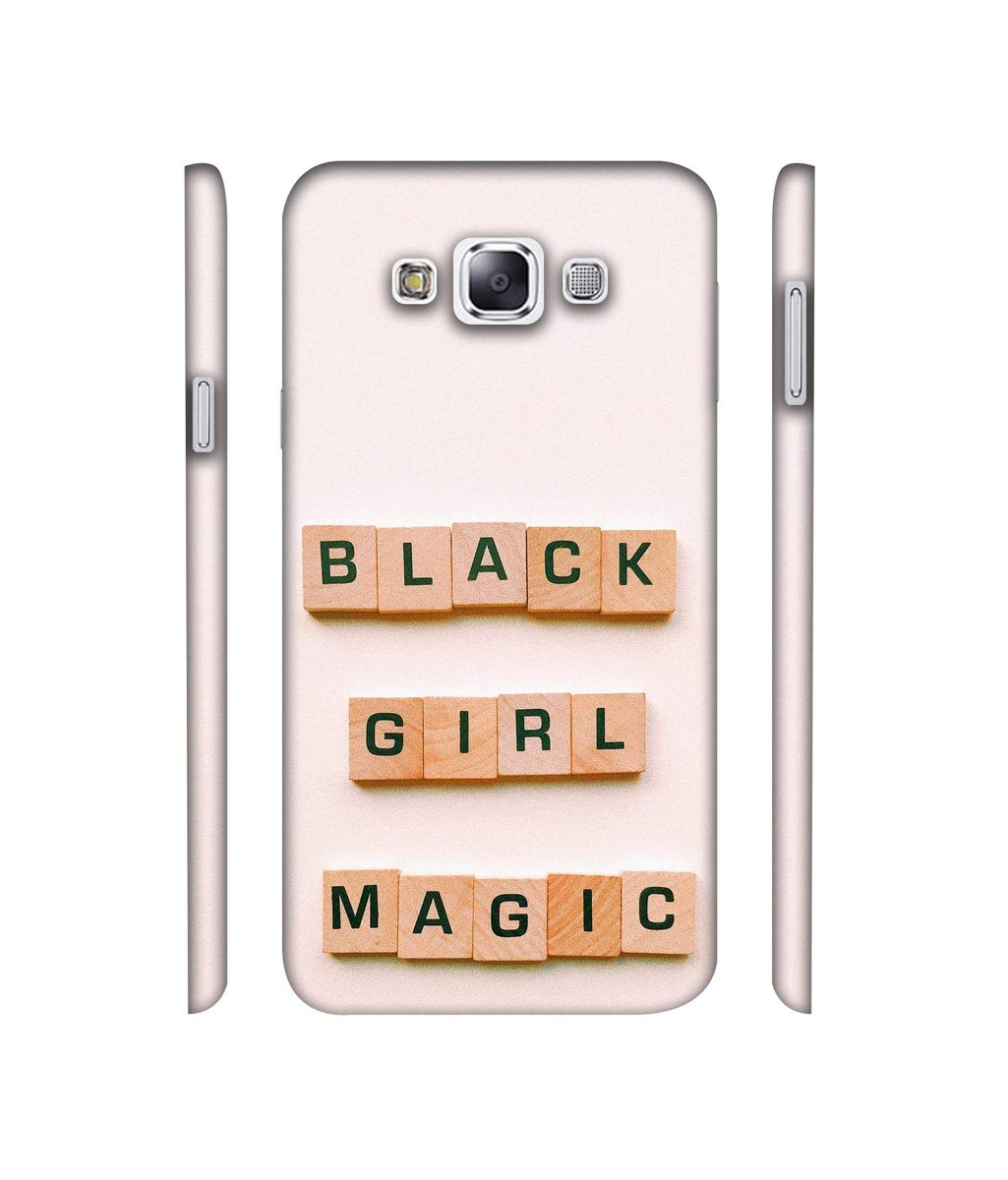 Amazon Brand - Solimo Designer Black Girl Magic 3D Printed Hard Back Case Mobile Cover for Samsung Galaxy E7