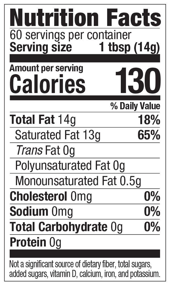 Amazon Brand - Solimo Organic Coconut Oil, Refined, 30 ounce