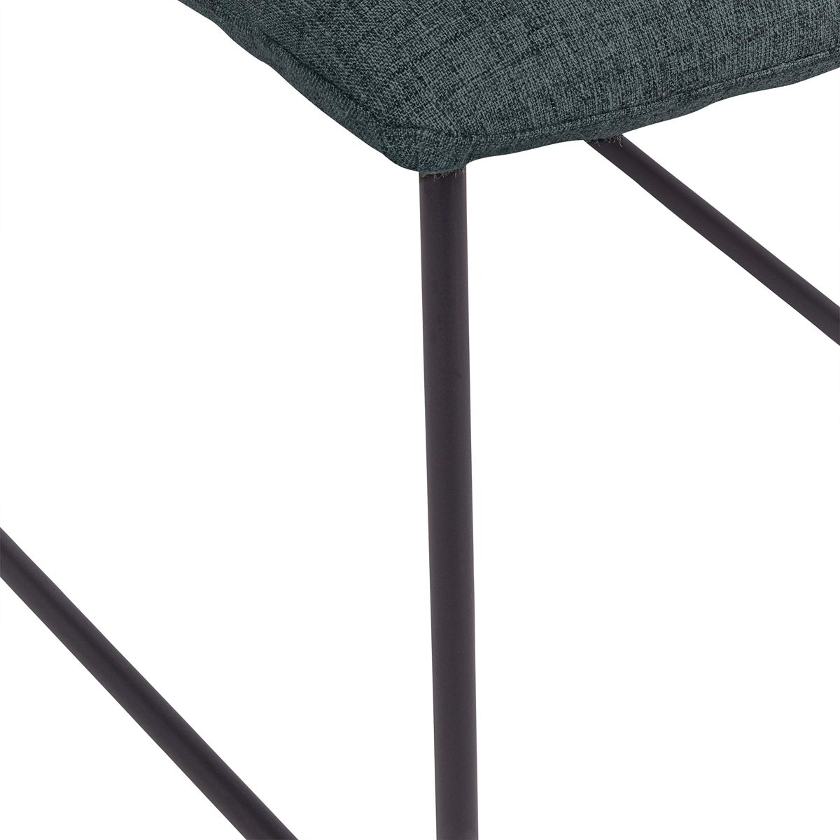 Amazon Brand – Rivet Ferry Modern Industrial Dining Room Kitchen Chairs, 36"H, Set of 2 - Blue/Green