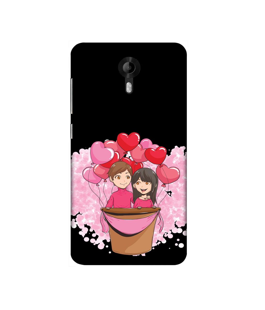 Amazon Brand - Solimo Designer Boy and Girl 3D Printed Hard Back Case Mobile Cover for Micromax Canvas Nitro 4G E455