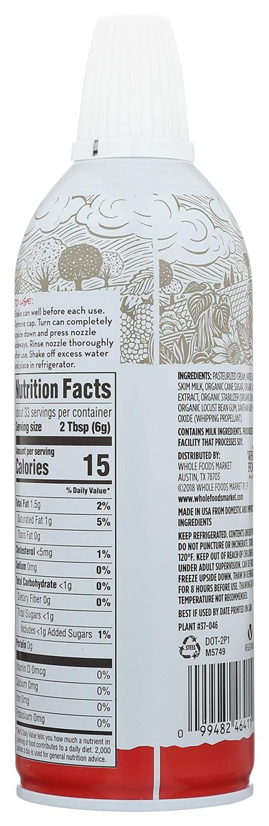 365 Everyday Value, Real Dairy Whipped Cream, 7 oz