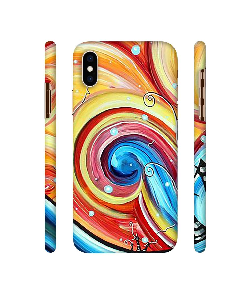 Amazon Brand - Solimo Designer Abstarct Color Mixing 3D Printed Hard Back Case Mobile Cover for Apple iPhone Xs Max