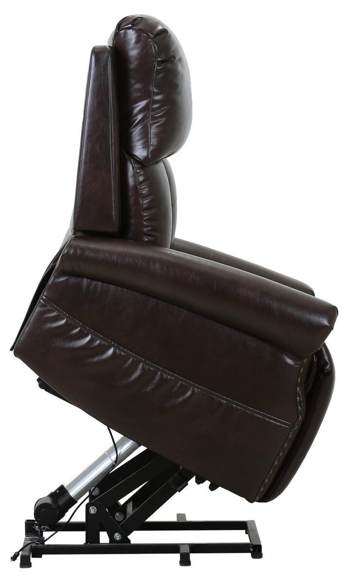 Amazon Brand – Ravenna Home Albert Power-Lift Assist Recliner Chair, 34.3"W, Dark Brown