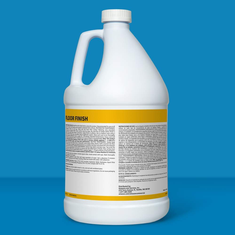 AmazonCommercial Floor Finish, 1-Gallon, 4-Pack