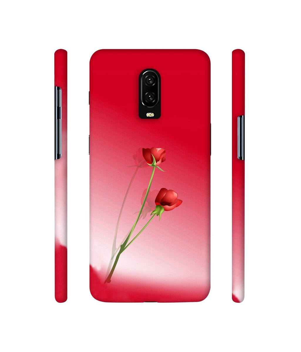 Amazon Brand - Solimo Designer Red Roses 3D Printed Hard Back Case Mobile Cover for OnePlus 6T