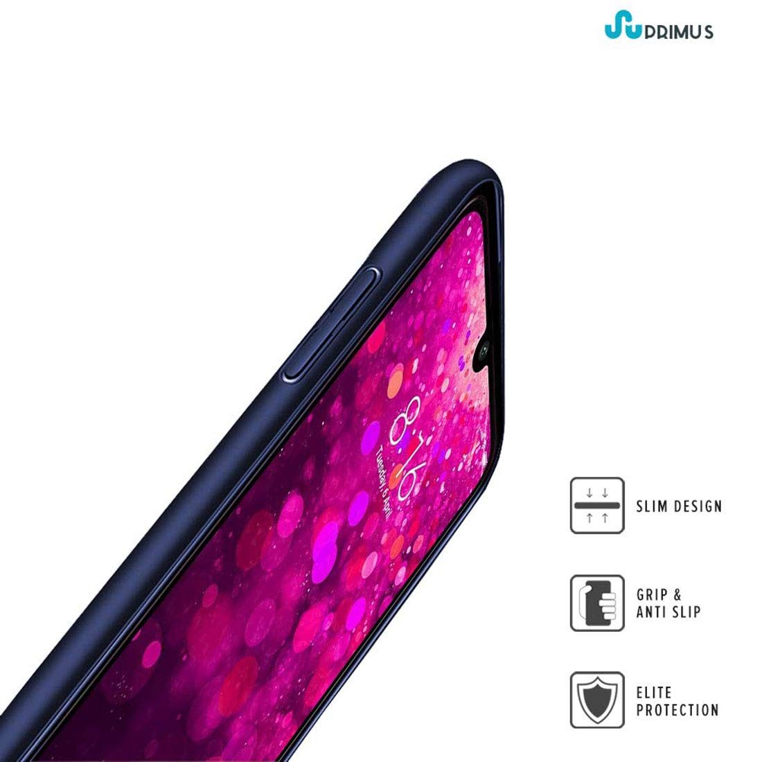 Amazon Brand - Solimo Mobile Cover (Hard Back & Slim) for Mi Redmi Y3 (Marine Blue)