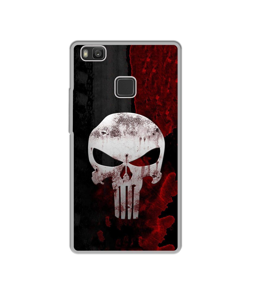 Amazon Brand - Solimo Designer Punisher Skull UV Printed Soft Back Case Mobile Cover for Huawei Honor 8 Smart