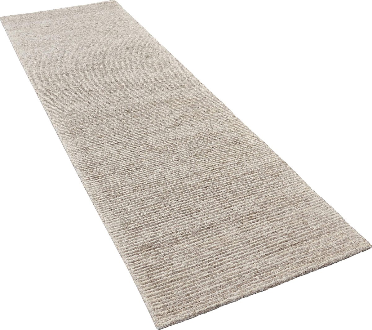 Amazon Brand – Rivet Contemporary Striated Jute Runner Rug, 7' 6" x 2' 3", Oatmeal